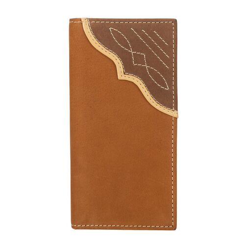 Leather Rodeo Wallet with Cognac Leather Corner