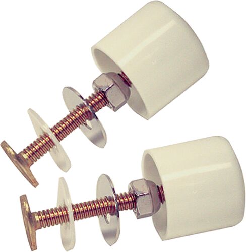 Brass Toilet Bolts and Caps Set