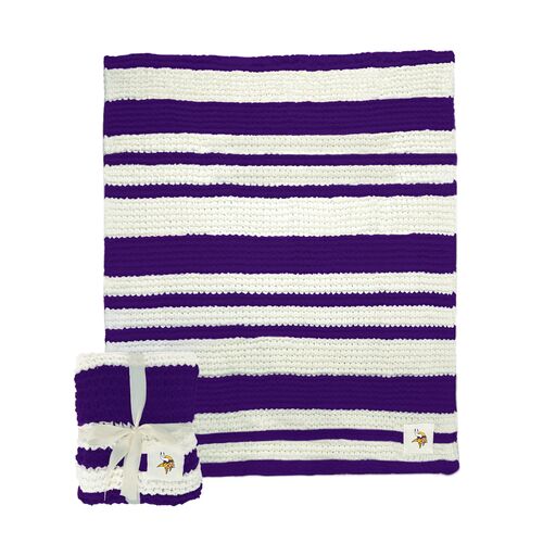Minnesota Vikings Cable Knit Throw - 50" x 60"