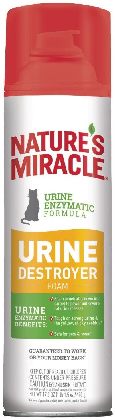 Nature s Miracle Urine Destroyer Foam Plus for Cats 17.5 fl. oz