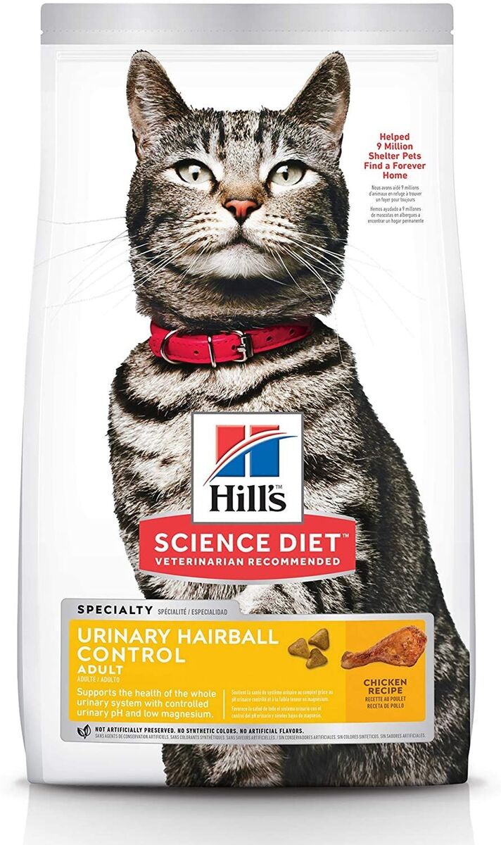 Adult Urinary Hairball Control Chicken Recipe Cat Food