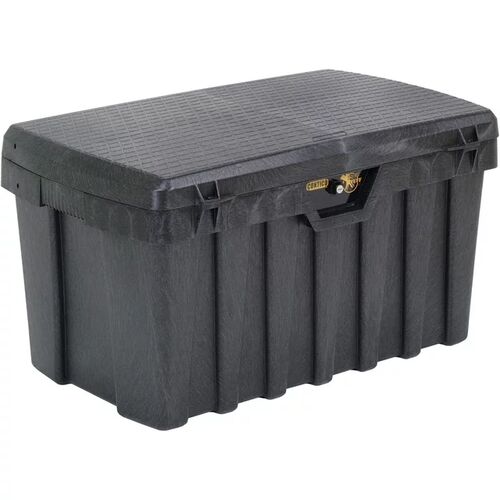 37" Portable Tool Box with Lock in Black