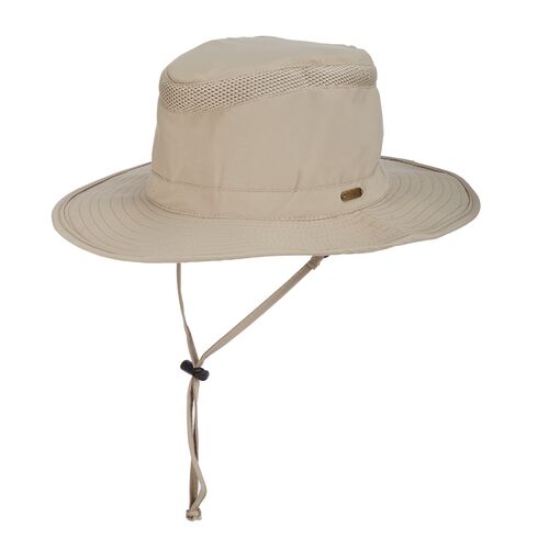 Dorfman-Pacific Men's No Flay Zone Safari Hat in Willow - Sizes M-XL