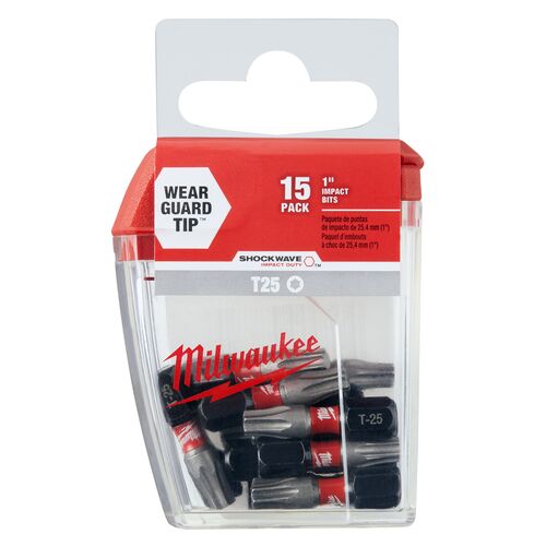 1" SHOCKWAVE Impact Torx Bits 15-Pack - T25