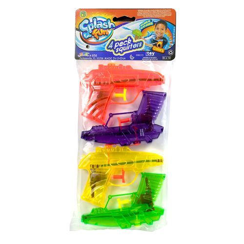 4-Pack Squirter Water Gun