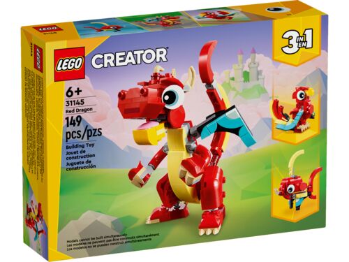 Creator Red Dragon 3 In 1 Animal Toy