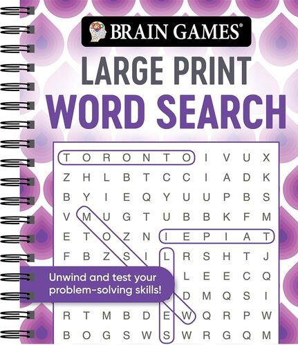 Large Print Word Search Swirls
