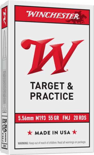 Target & Practice 5.56 mm 55 Grain FMJ Ammunition - 20 Rounds
