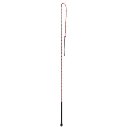 50" Stock Whip with 18" Drop in Red/White