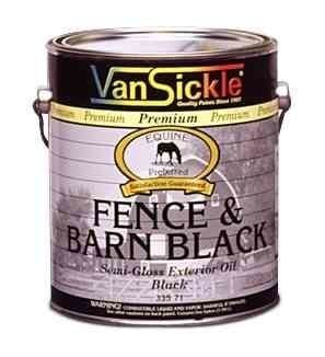 Barn & Outbuilding Premium Exterior Paint in Semi Gloss Black - 1 Gallon