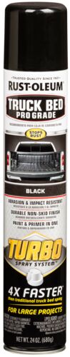 24 Ounce Turbo Spray Black Truck Bed Coating Spray Paint