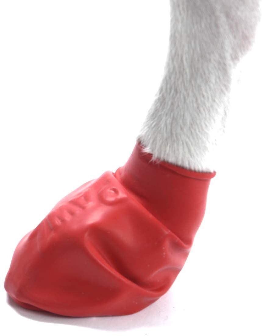 Rubber Dog Boots Small in Red