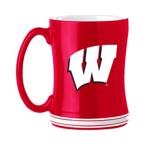 Wisconsin Badgers Relief Mug - 14 oz
