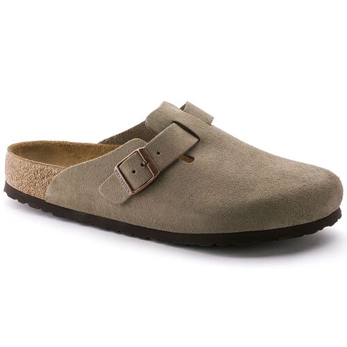 Boston Soft Footbed Suede Leather Clog