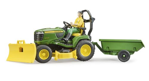 John Deere Lawn Tractor w/ Trailer and Figure