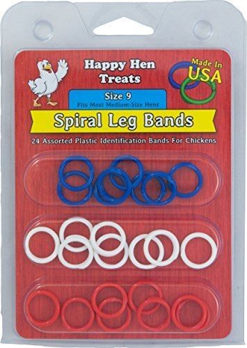 Happy Hen Spiral Leg Bands - Size 9