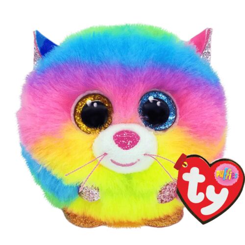 Puffie 4" GIZMO Rainbow Cat Plush Toy