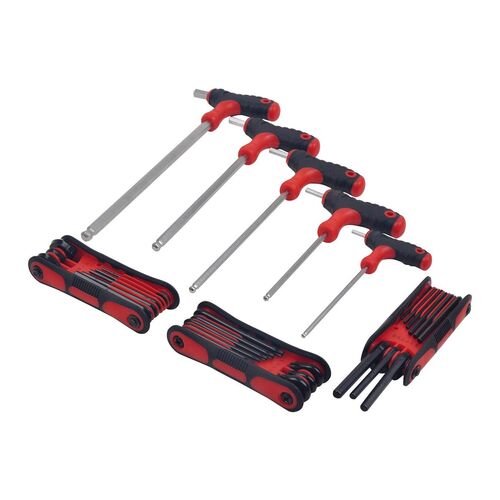 King Tool & Equipment 30 Piece Assorted Hex Key Wrench Set