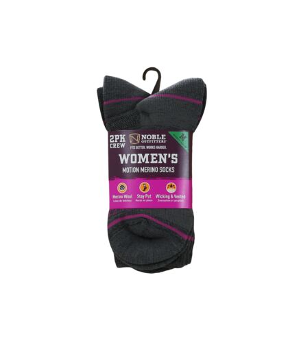 Women's Motion Merino 2-Pair Pack Crew Socks