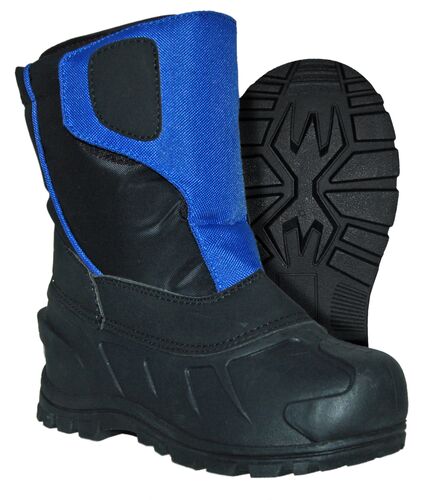 Itasca Kids Snow Cat Velcro Black Royal Boot