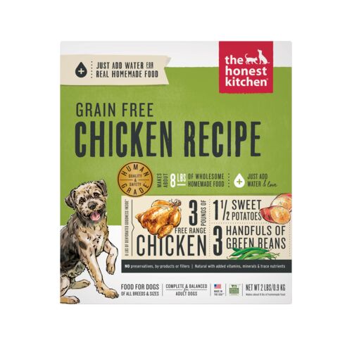 Dehydrated Grain Free Dog Food in Chicken Recipe