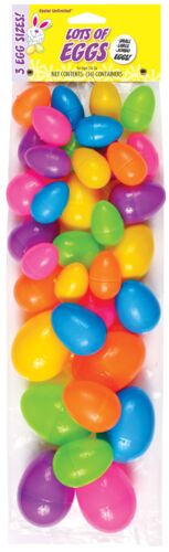 36 Piece Plastic Eggs in Assorted Sizes
