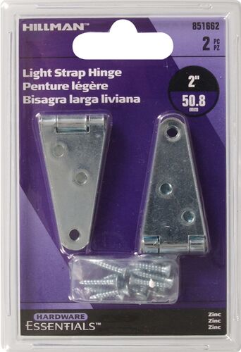 Hardware Essentials Zinc Light Strap Hinge