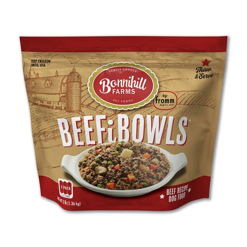 Bonnihill Farms Beefibowls Frozen Dog Food - 3 Lb
