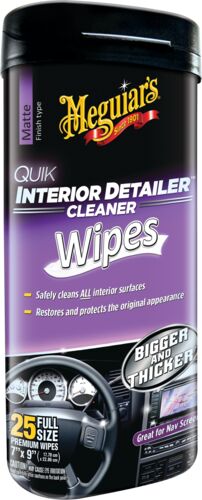 Quik Interior Detailer Wipes - 25 Pack