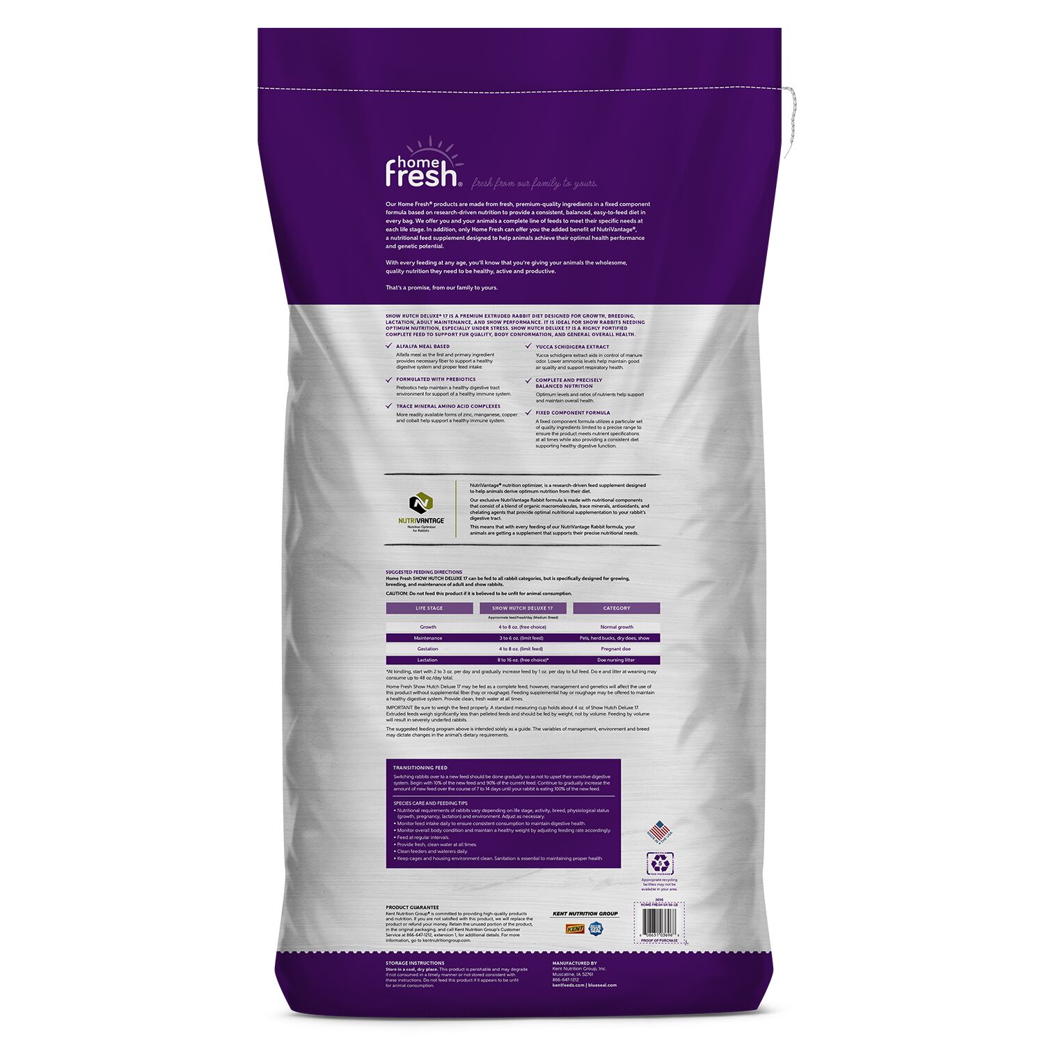 Kent Feeds Home Fresh Show Hutch Deluxe 17 50 lb