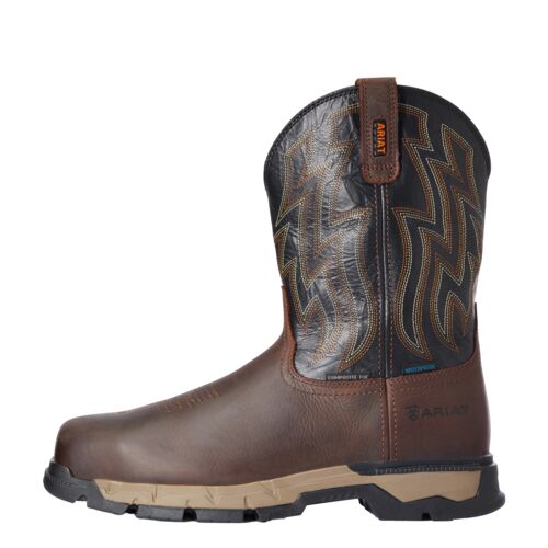 Men's Rebar Flex Western Waterproof Composite Toe Work Boot
