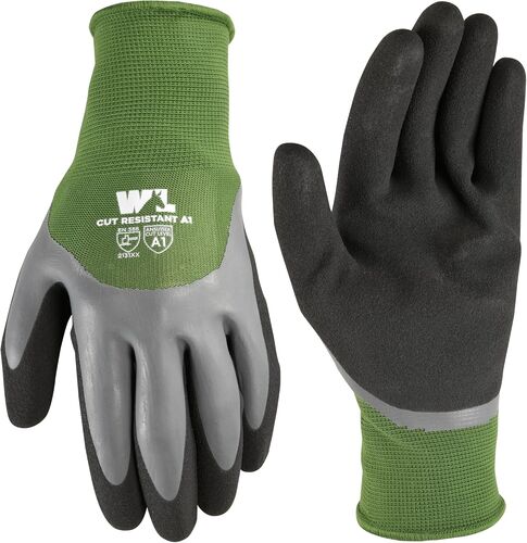 Men's Waterproof Work Gloves with Latex Double Coating