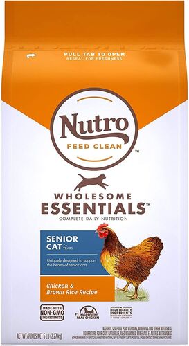 Wholesome Essentials Chicken & Brown Rice Senior Dry Cat Food
