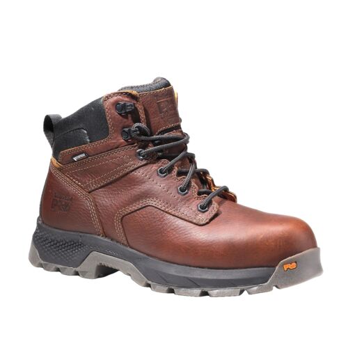 Men's 6" TiTAN EV Composite Toe Waterproof Work Boot in Teak Brown