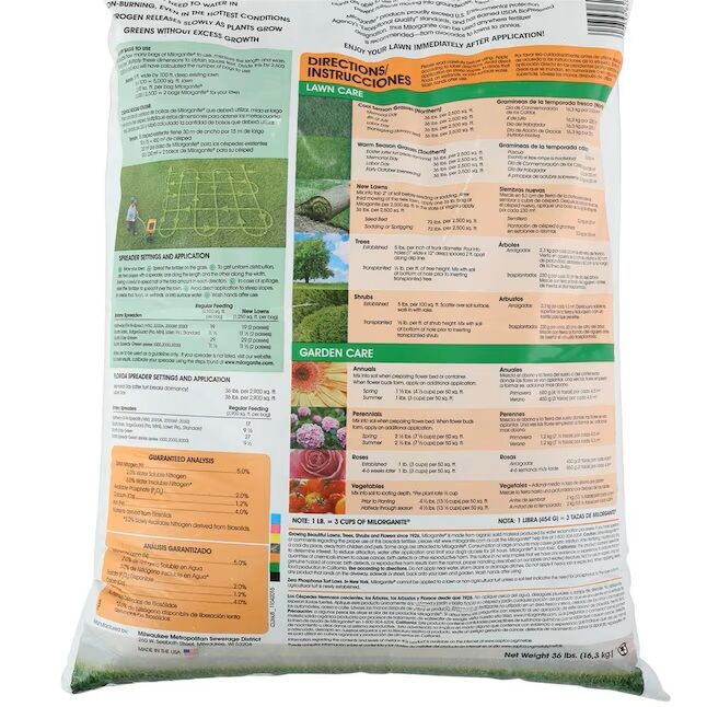 Milorganite Fertilizer 32 Lb bag