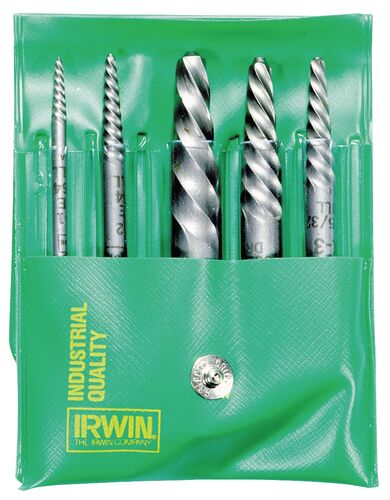 5 Piece Spiral Screw Extractor Set