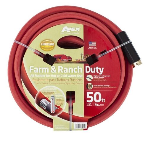 Farm & Ranch Duty Hose - 3/4" x 50'