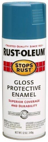 Stops Rust Gloss Spray Paint, 12 oz  - Gloss Maui Blue