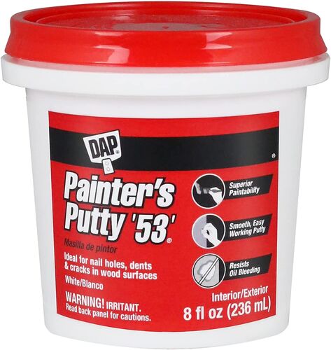 1/2 Pint  White Painters Putty