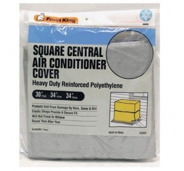 CC32XH 34x34x30 Square Central Air Conditioner Cover (Heavy Duty Reinforced Polyethylene)