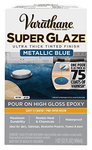 Metalic Blue Glaze Varathane - 32 oz