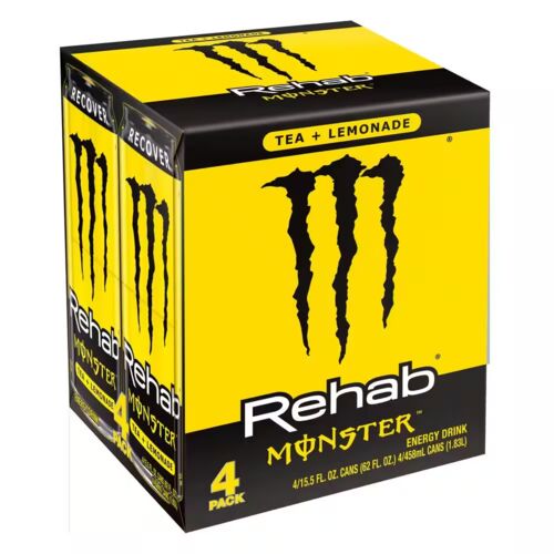 Rehab Tea + Lemonade Energy Drink - 4-Pack/15.5 oz