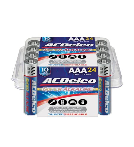 AAA Alkaline Batteries - 24 Count