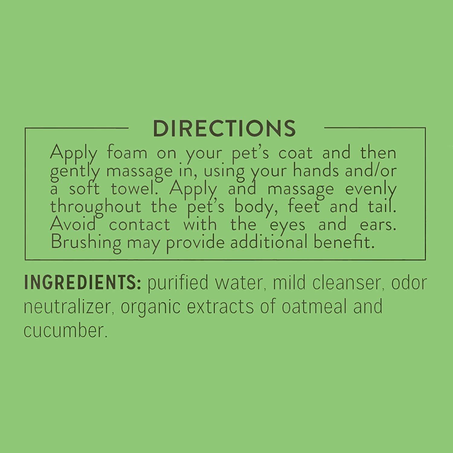 TropiClean Dander Reducing Waterless Cat Shampoo - 7.4 oz