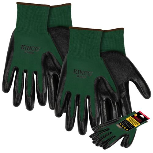 Men's Nitrile Coated and Knit Lined Work Gloves