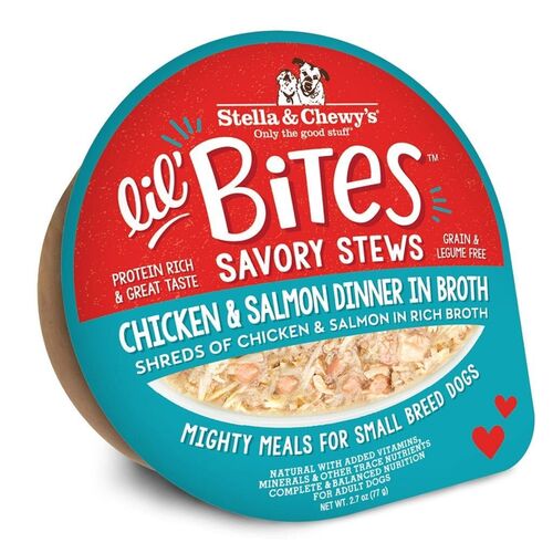 Lil Bites Savory Stew Chicken & Salmon Dog Food - 2.7 oz