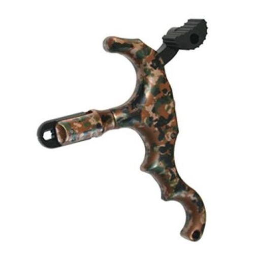 4-Finger Hand Held Aluminum Bow Release in Camo