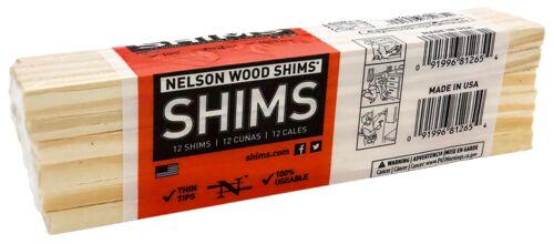 Pine Wood Shims - 12-Count