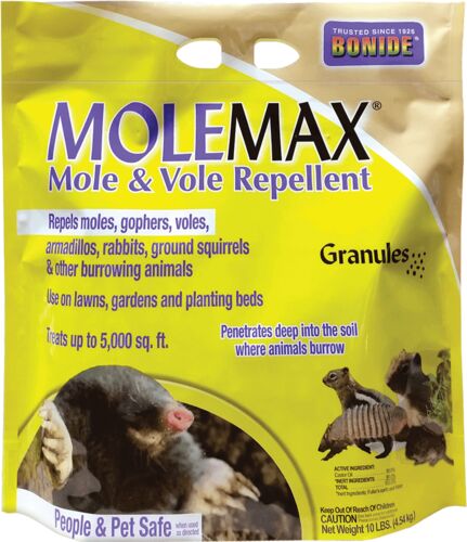 MOLEMAX Mole & Vole Repellent Granules Pallet - 10 Lb
