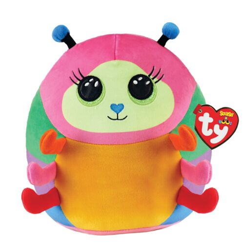 Squish-A-Boos 10" NESSA Multi Colored Caterpillar Plush Toy